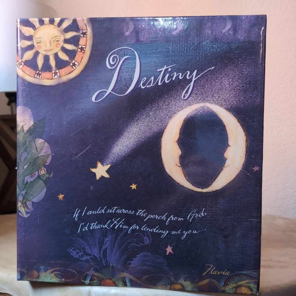 Vtg NEW 90s Flavia Weedn Celestial Sun Moon Destiny Scrapbook Photo Album Y2K‎